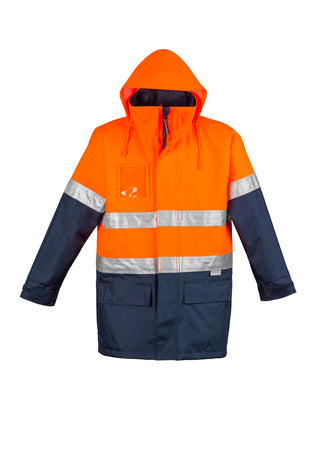 SYZMIK Mens Hi Vis Waterproof Lightweight Jacket ZJ355