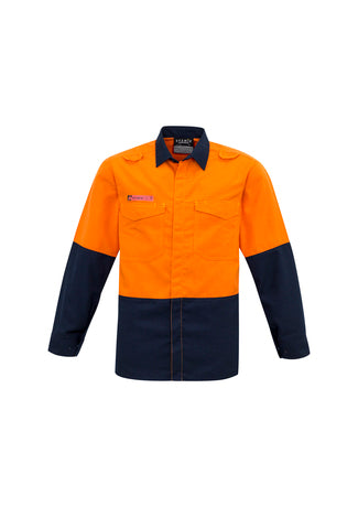 SYZMIK Mens Hi Vis Spliced Shirt ZW138