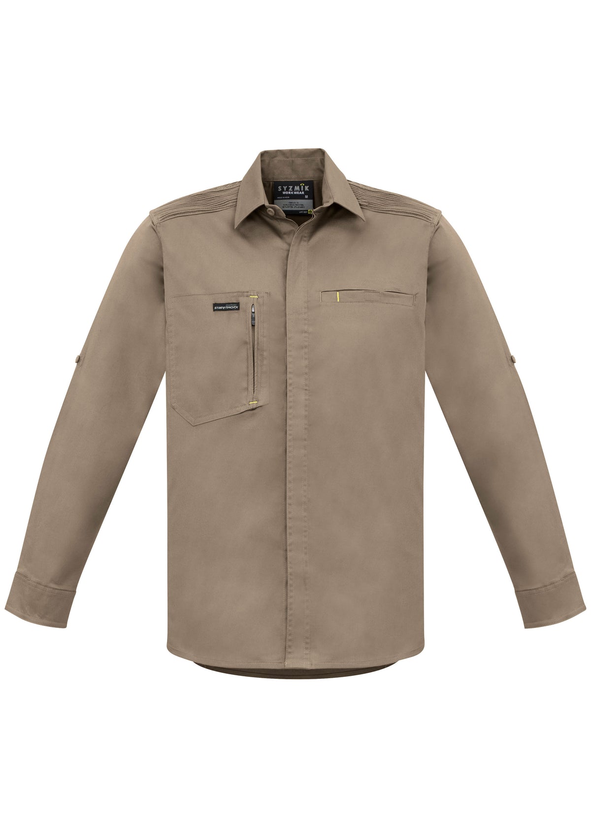 SYZMIK Mens Streetworx L/S Stretch Shirt ZW350