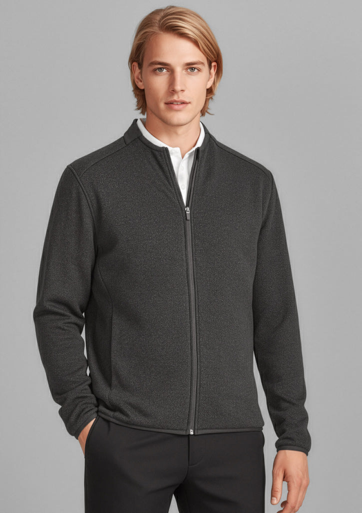BIZ CARE Mens Nova Zip Front Jumper CO342MJ