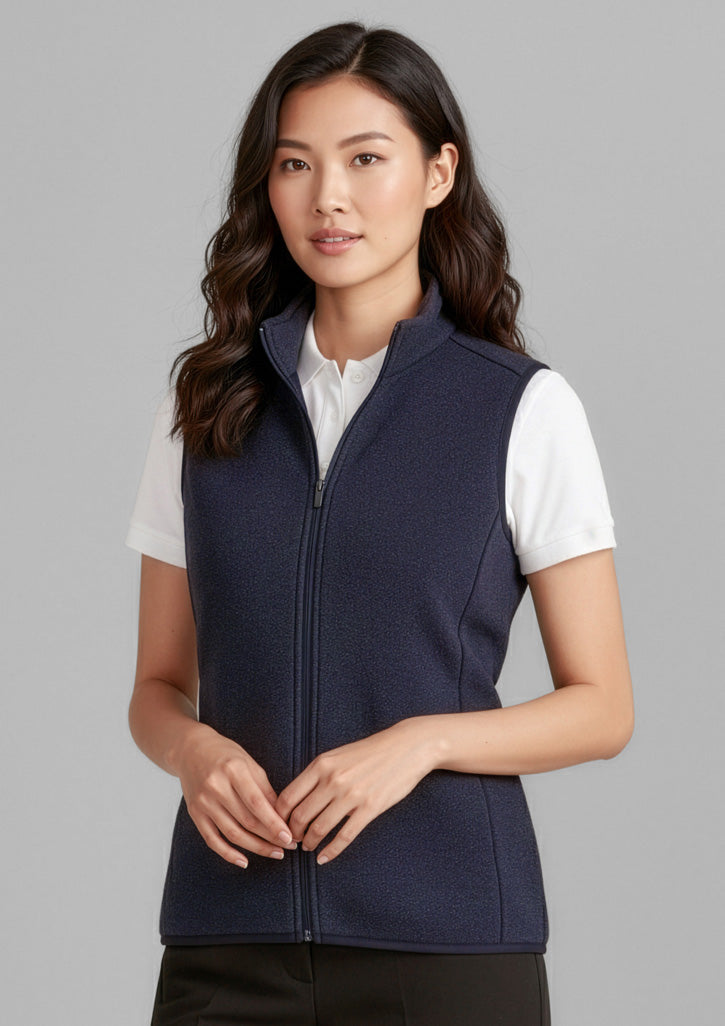 BIZ CARE Womens Nova Zip Front Vest CO343LV