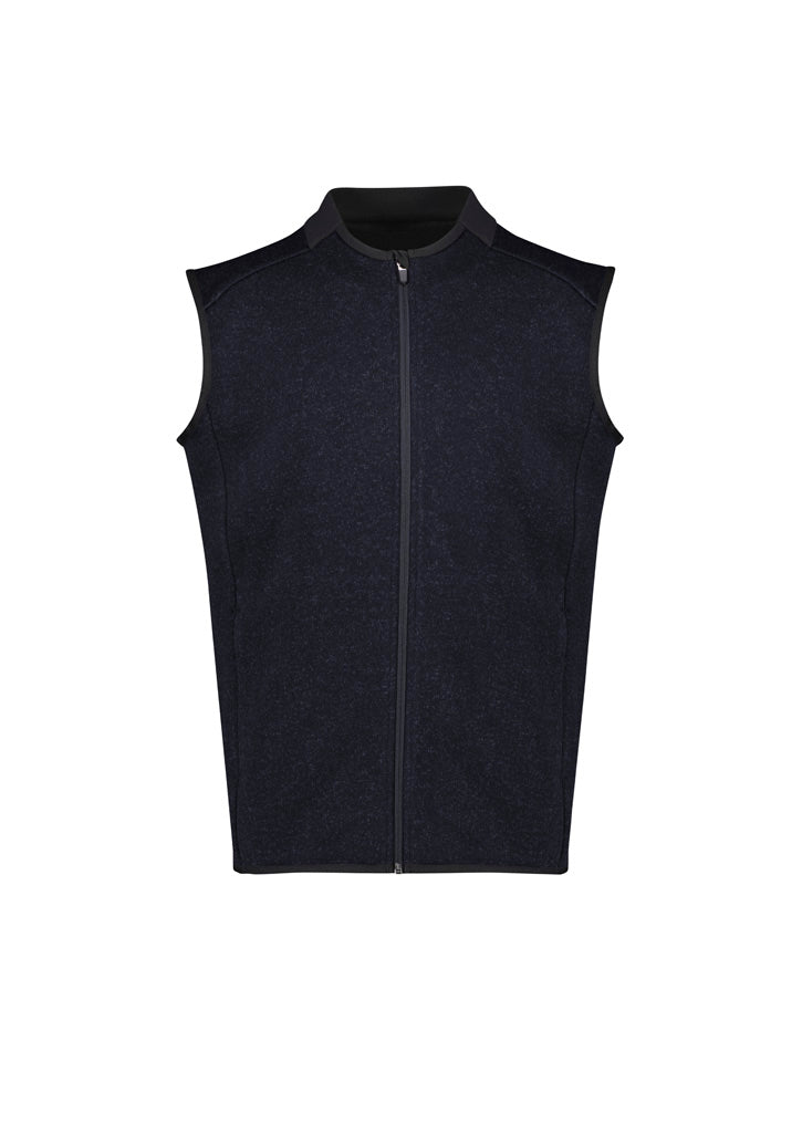 BIZ CARE Mens Nova Zip Front Vest CO343MV