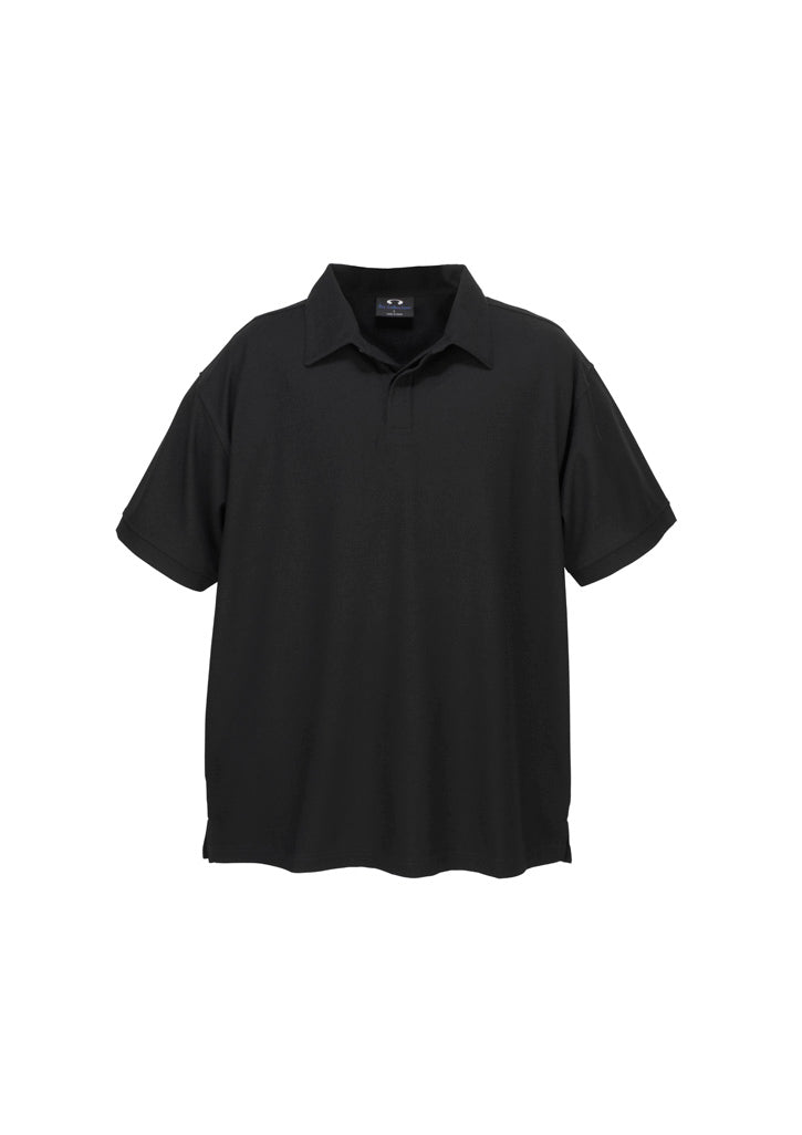 BIZ COLLECTION Mens Micro Waffle Short Sleeve Polo P3300