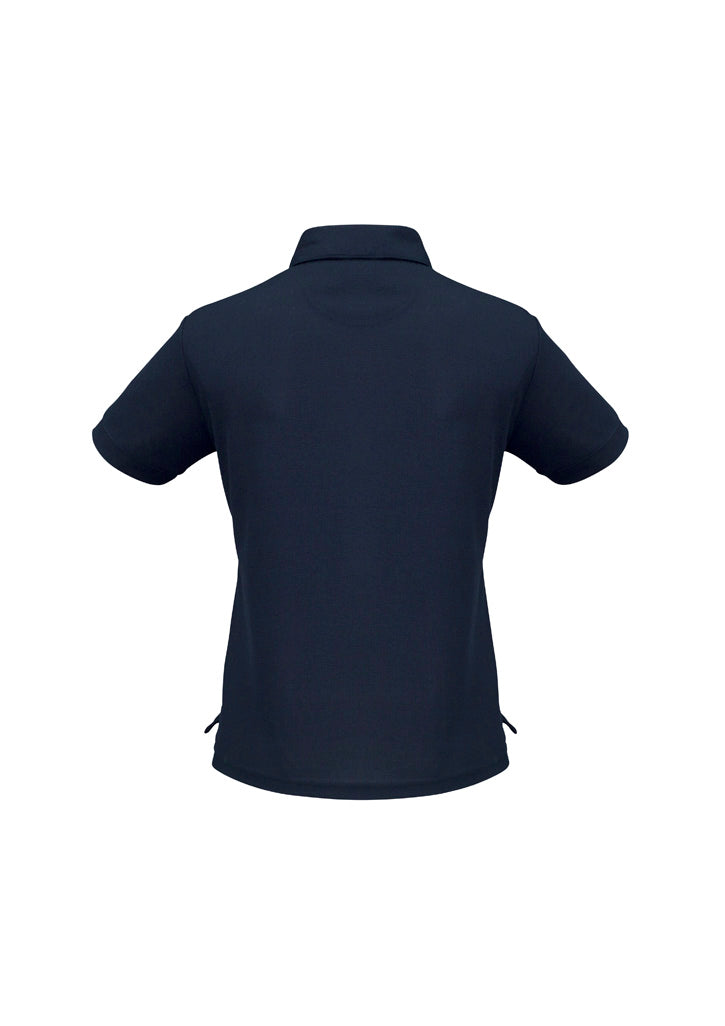 BIZ COLLECTION Womens Micro Waffle Short Sleeve Polo P3325
