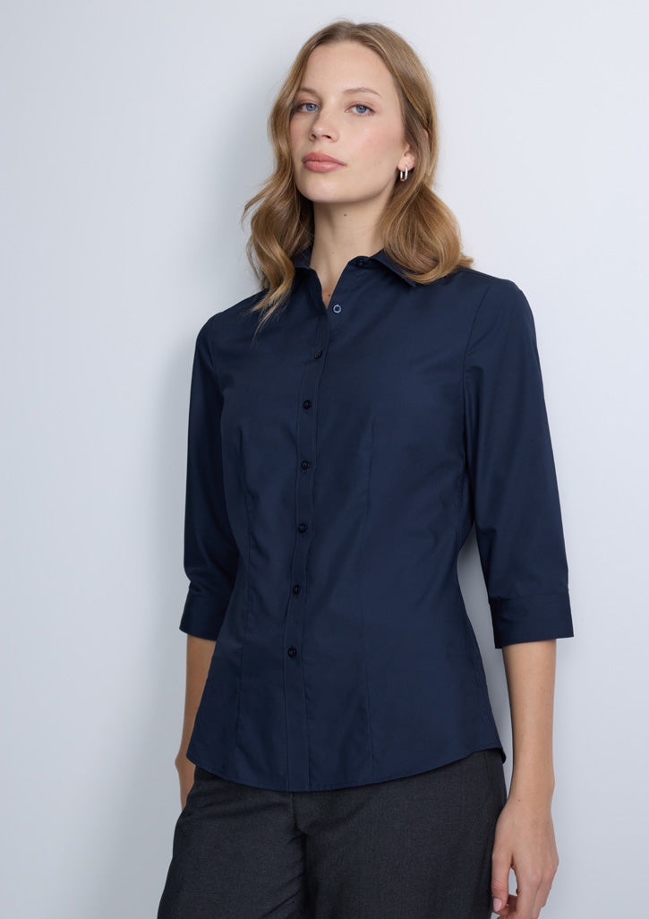 BIZ COLLECTION Lexington Womens 3/4 Sleeve Shirt S623W