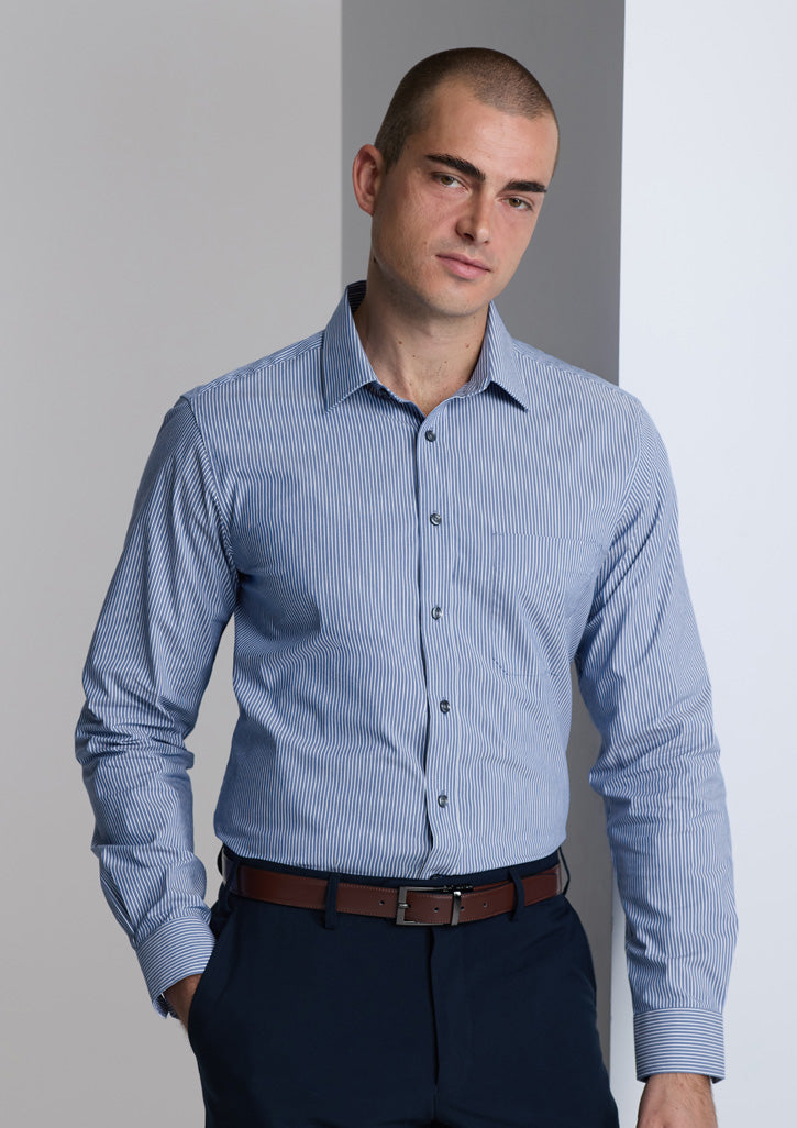 BIZ COLLECTION Fitzroy Mens Classic Fit Long Sleeve Shirt S624M