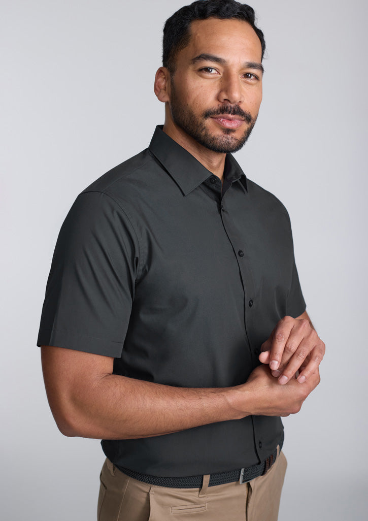 BIZ COLLECTION Lexington Mens Classic Fit Short Sleeve Shirt S640M